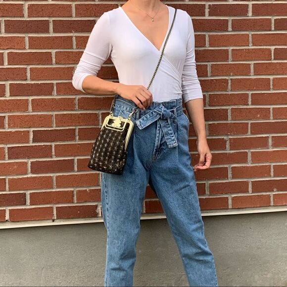 Handmade Genuine Frosted Cowhide Embossed 3D Star Phone Case/Pouch - Picture 1 of 16